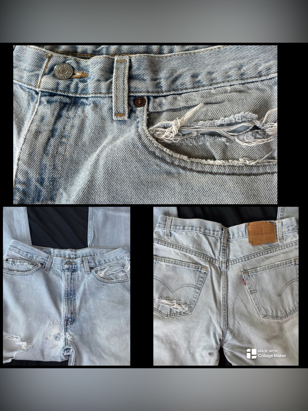 Levi's Light Blue Distressed Men's Jeans
